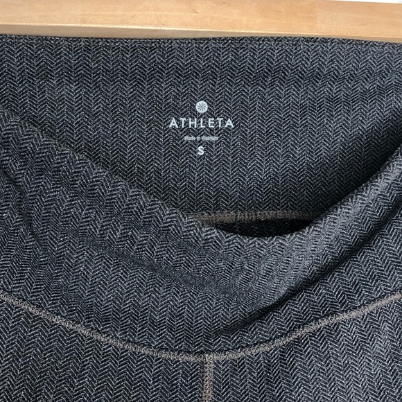 Athleta Gray Herringbone Athletic Leggings - Picture 5 of 5